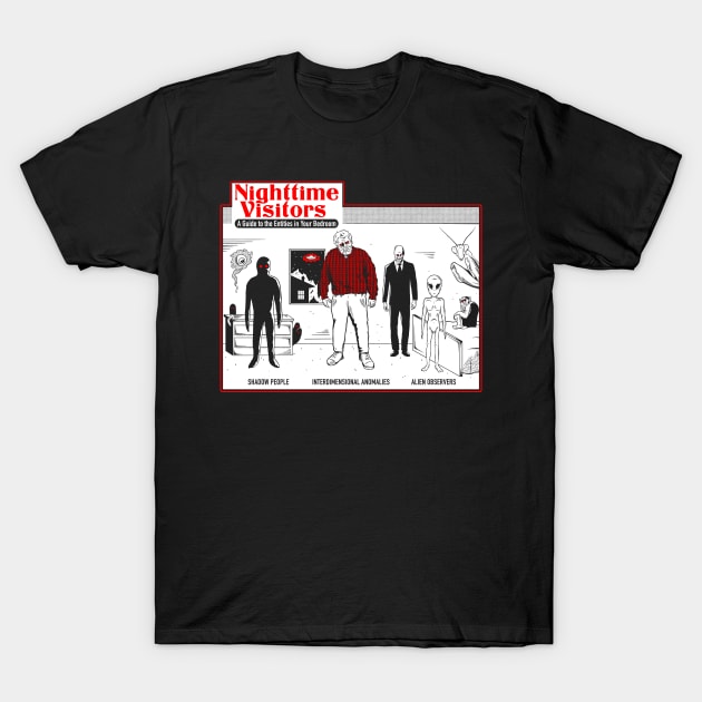 Nighttime Visitors T-Shirt by LoudMouthThreads